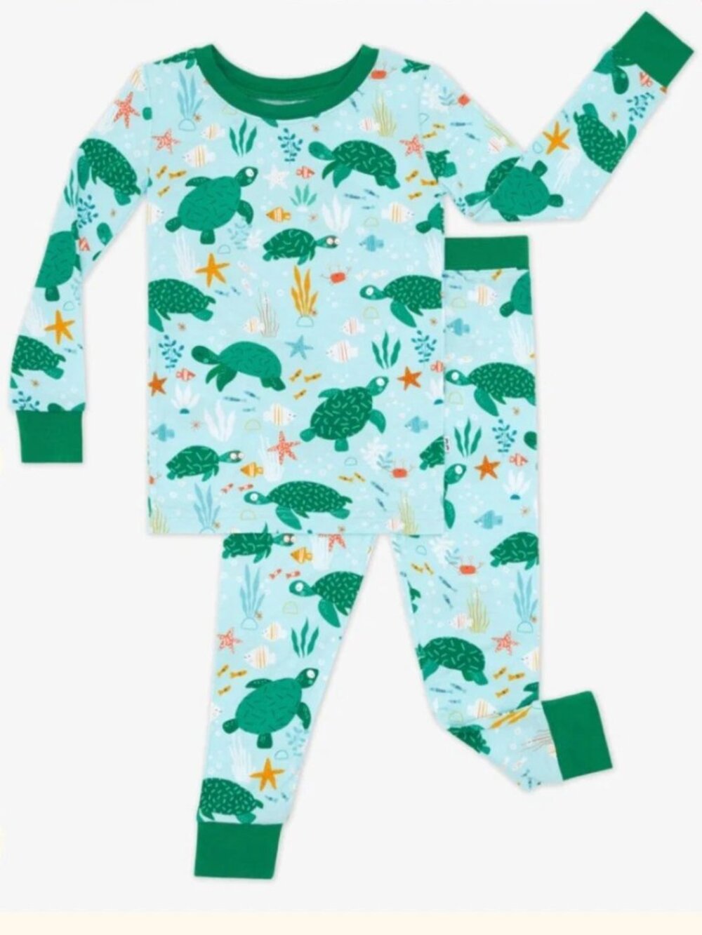 Little Sleepies Sea Turtle Friends Two-Piece Pajama Set 3T
